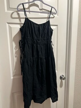 Universal Thread Black Tiered Spaghetti-Strap Midi Dress